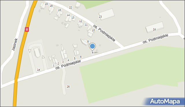 Niemcza, Osiedle Podmiejskie, 7, mapa Niemcza