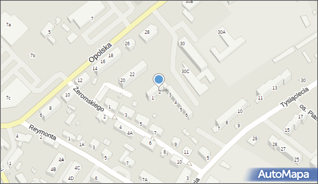 Niemodlin, Osiedle Piastów, 2, mapa Niemodlin