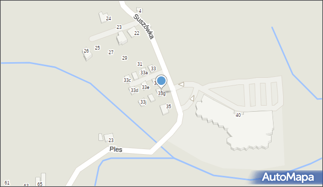 Niepołomice, Osiedle Kaptarz, 33g, mapa Niepołomice