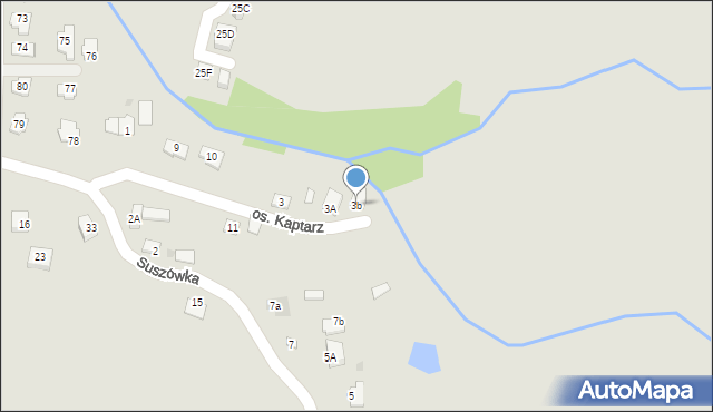 Niepołomice, Osiedle Kaptarz, 3b, mapa Niepołomice