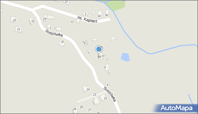 Niepołomice, Osiedle Kaptarz, 5A, mapa Niepołomice