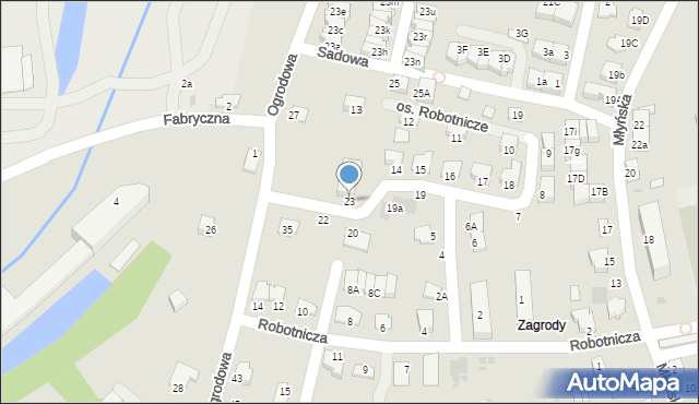Niepołomice, Osiedle Robotnicze, 23, mapa Niepołomice