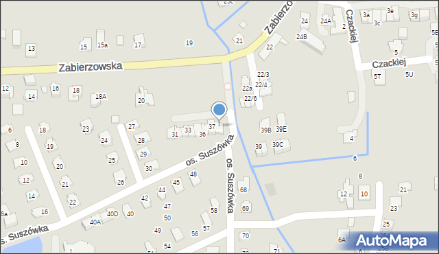 Niepołomice, Osiedle Suszówka, 38, mapa Niepołomice