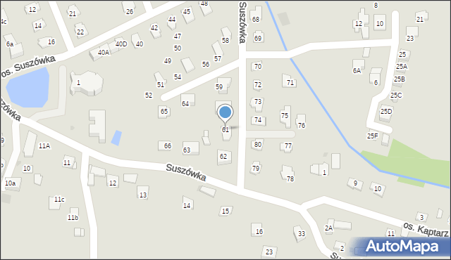 Niepołomice, Osiedle Suszówka, 61, mapa Niepołomice
