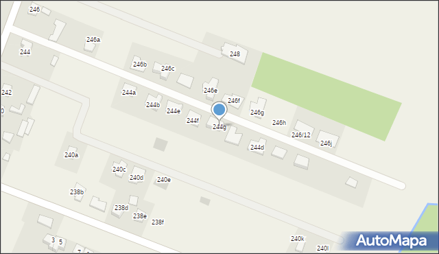 Niestachów, Osiedle Warkocz, 244g, mapa Niestachów