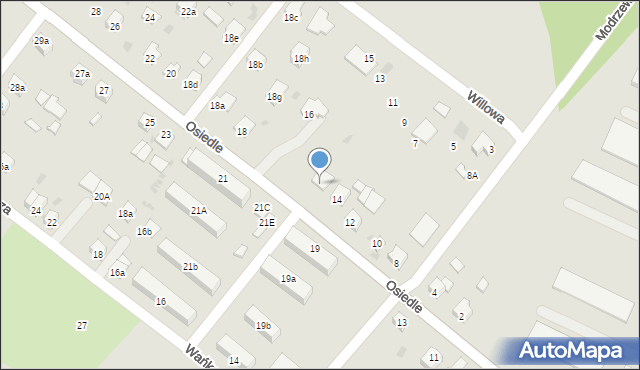 Nisko, Osiedle, 14a, mapa Nisko