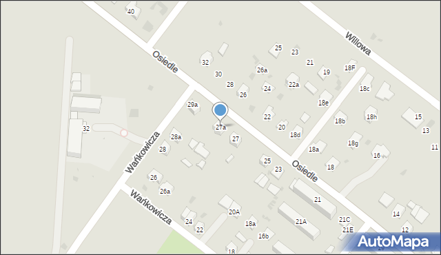 Nisko, Osiedle, 27a, mapa Nisko