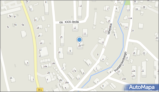 Nowa Ruda, Osiedle XXX-lecia, 10, mapa Nowa Ruda