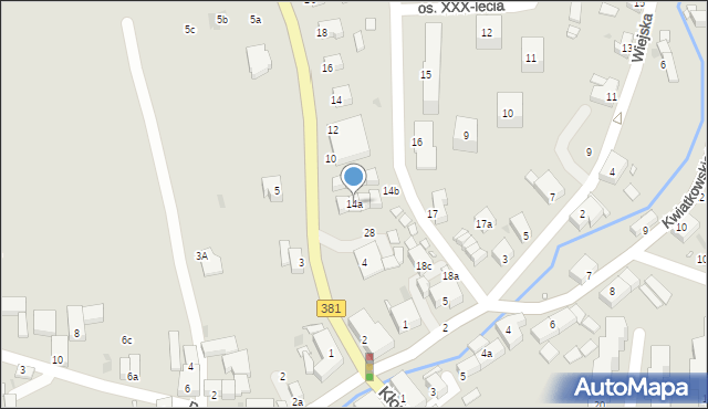 Nowa Ruda, Osiedle XXX-lecia, 14a, mapa Nowa Ruda