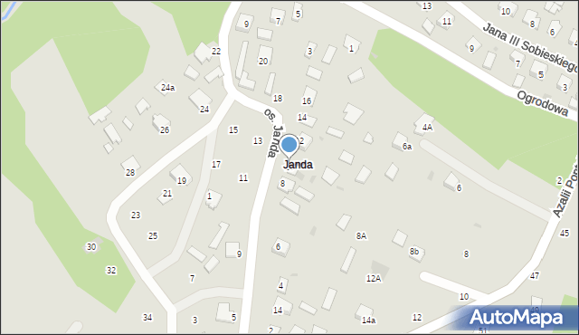 Nowa Sarzyna, Osiedle Janda, 10, mapa Nowa Sarzyna