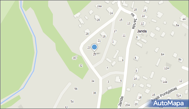 Nowa Sarzyna, Osiedle Janda, 25, mapa Nowa Sarzyna