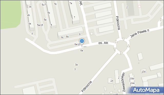 Nowa Sól, Osiedle Armii Krajowej, 6a/7, mapa Nowa Sól