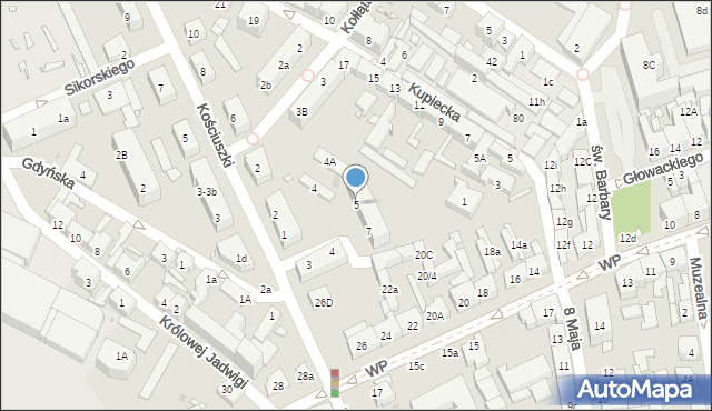 Nowa Sól, Osiedle Spółdzielcze, 5, mapa Nowa Sól