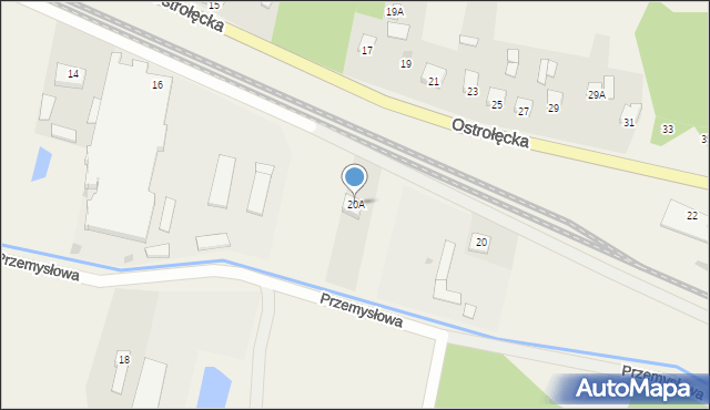 Nowa Wieś, Ostrołęcka, 20A, mapa Nowa Wieś