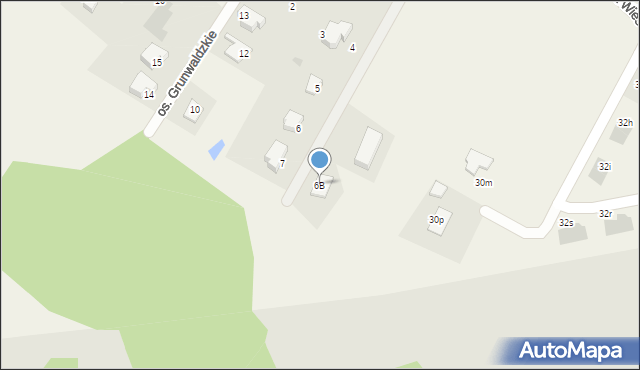 Nowa Wieś, Osiedle Grunwaldzkie, 6B, mapa Nowa Wieś