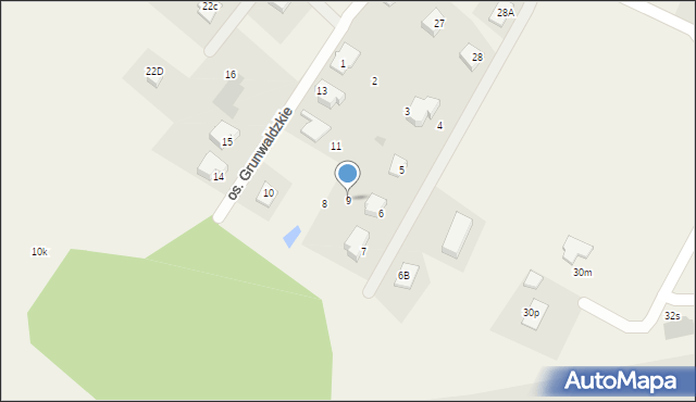 Nowa Wieś, Osiedle Grunwaldzkie, 9, mapa Nowa Wieś