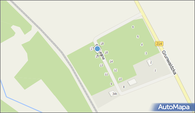 Nowa Wieś Lęborska, Osiedle Leśne, 15, mapa Nowa Wieś Lęborska