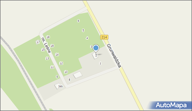 Nowa Wieś Lęborska, Osiedle Leśne, 2, mapa Nowa Wieś Lęborska
