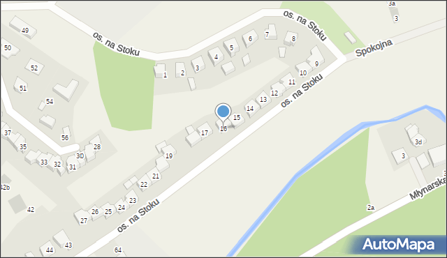 Nowa Wieś Lęborska, Osiedle na Stoku, 16, mapa Nowa Wieś Lęborska