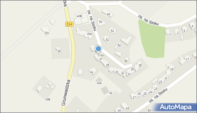 Nowa Wieś Lęborska, Osiedle na Stoku, 38, mapa Nowa Wieś Lęborska