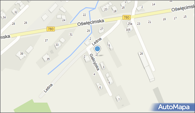 Nowa Wieś Szlachecka, Oświęcimska, 14, mapa Nowa Wieś Szlachecka