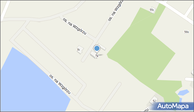 Nowa Wioska, Osiedle na Wzgórzu, 7a, mapa Nowa Wioska
