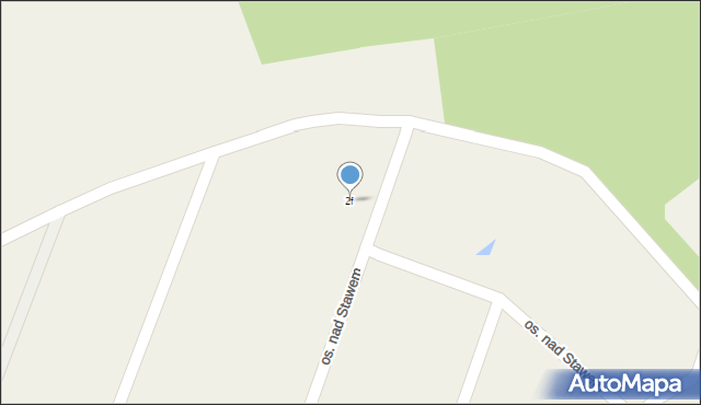 Nowa Wioska, Osiedle nad Stawem, 2f, mapa Nowa Wioska