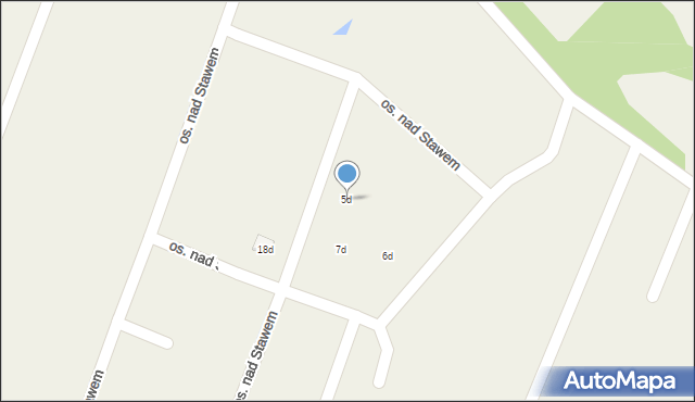 Nowa Wioska, Osiedle nad Stawem, 5d, mapa Nowa Wioska