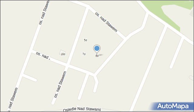 Nowa Wioska, Osiedle nad Stawem, 6d, mapa Nowa Wioska