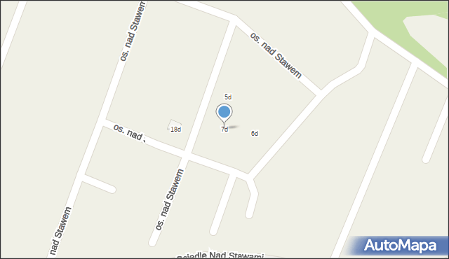 Nowa Wioska, Osiedle nad Stawem, 7d, mapa Nowa Wioska