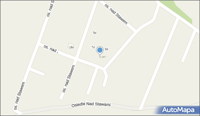 Nowa Wioska, Osiedle nad Stawem, 8d, mapa Nowa Wioska