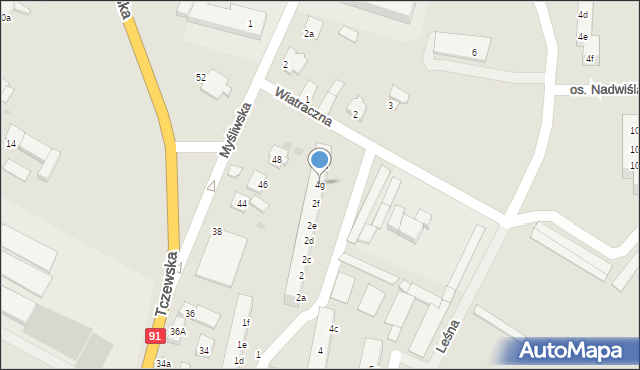 Nowe, Osiedle Nadwiślańskie, 4g, mapa Nowe