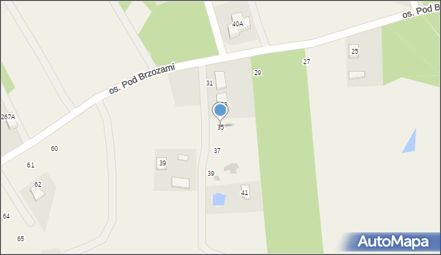 Nowe Grabie, Osiedle Pod Brzozami, 35, mapa Nowe Grabie