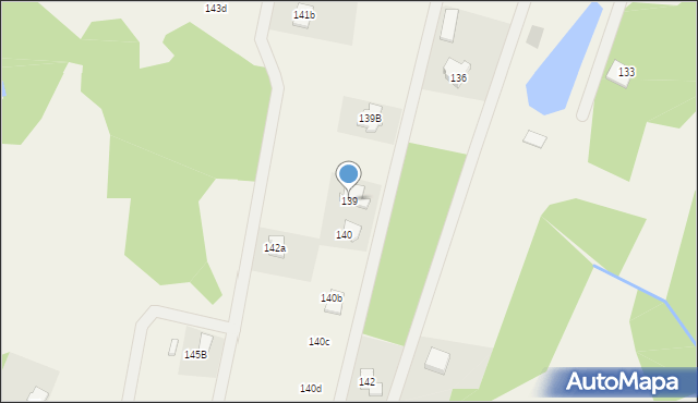 Nowe Grabie, Osiedle Pod Klonami, 139, mapa Nowe Grabie
