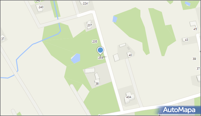 Nowe Grabie, Osiedle Pod Klonami, 203, mapa Nowe Grabie