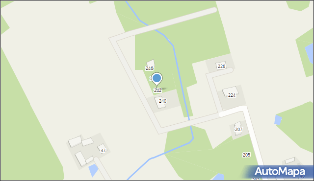 Nowe Grabie, Osiedle Pod Klonami, 242, mapa Nowe Grabie