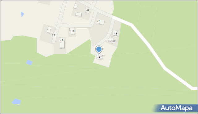 Nowe Grabie, Osiedle Pod Sosnami, 14, mapa Nowe Grabie