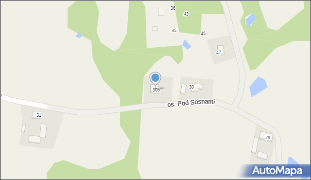 Nowe Grabie, Osiedle Pod Sosnami, 30b, mapa Nowe Grabie
