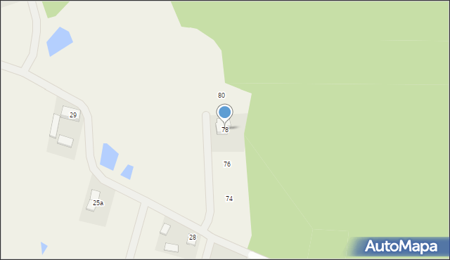 Nowe Grabie, Osiedle Pod Sosnami, 78, mapa Nowe Grabie