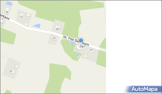Nowe Grabie, Osiedle Pod Świerkami, 37E, mapa Nowe Grabie
