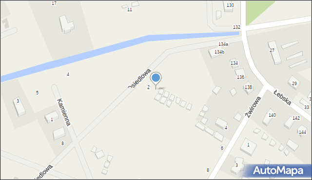 Nowęcin, Osiedlowa, 2a, mapa Nowęcin