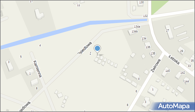 Nowęcin, Osiedlowa, 2b, mapa Nowęcin