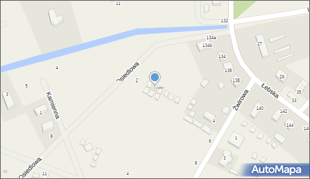 Nowęcin, Osiedlowa, 2d, mapa Nowęcin