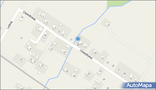 Nowosielce, Osiedlowa, 15, mapa Nowosielce