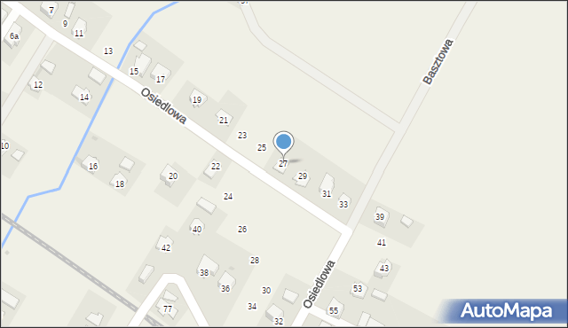 Nowosielce, Osiedlowa, 27, mapa Nowosielce