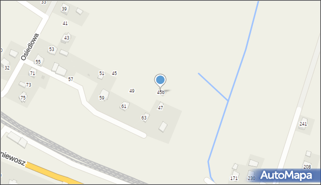 Nowosielce, Osiedlowa, 45b, mapa Nowosielce