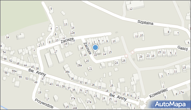 Nowy Targ, Osiedle Bednarskiego Jana, 12, mapa Nowego Targu