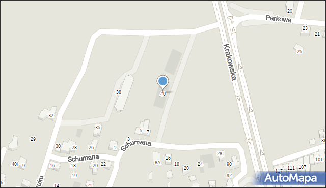 Nowy Targ, Osiedle Bohaterów Tobruku, 40, mapa Nowego Targu