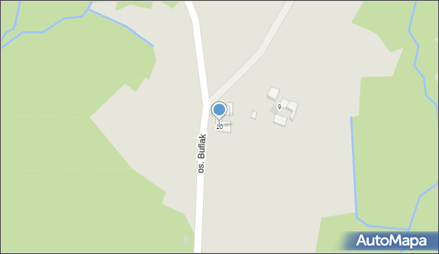 Nowy Targ, Osiedle Buflak, 10, mapa Nowego Targu