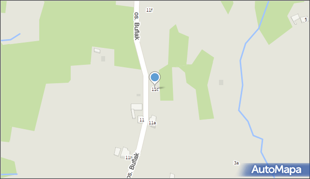 Nowy Targ, Osiedle Buflak, 11c, mapa Nowego Targu